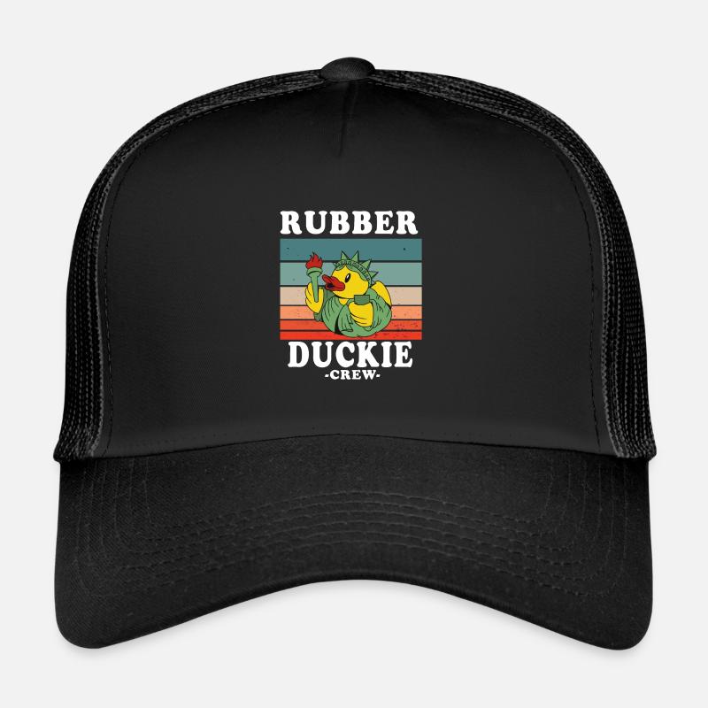 Rubber Duck Yellow Duck Crew Bathing Ducks Ducks Trucker Cap