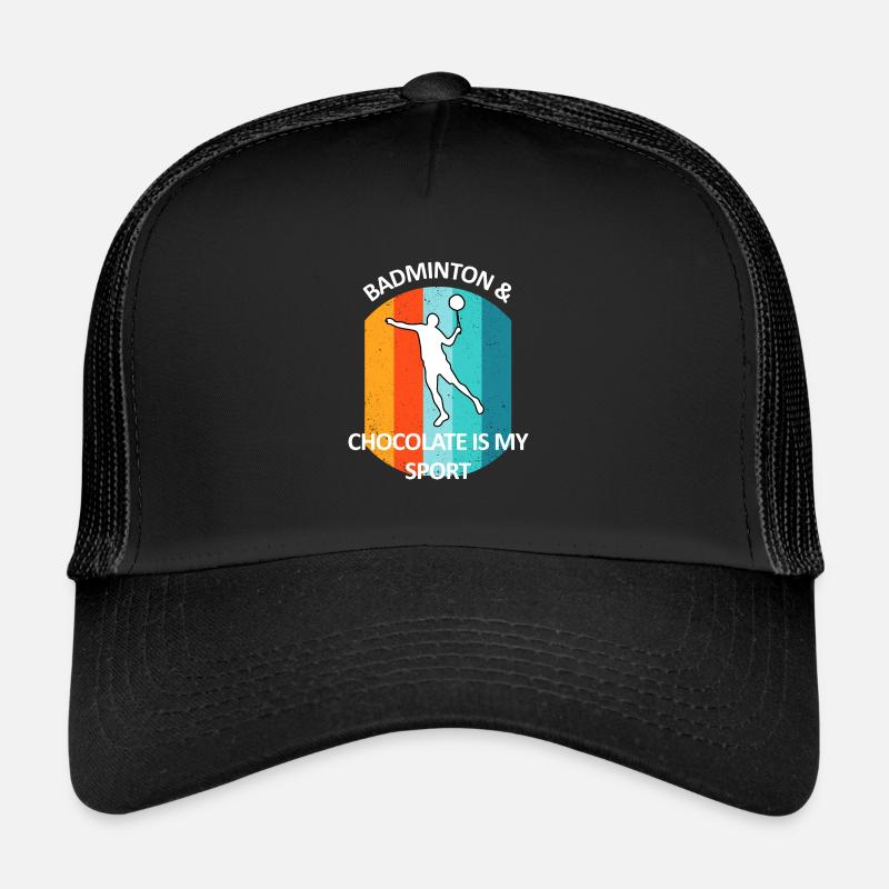 Badminton Badminton Badminton Player Chocolate Trucker Cap