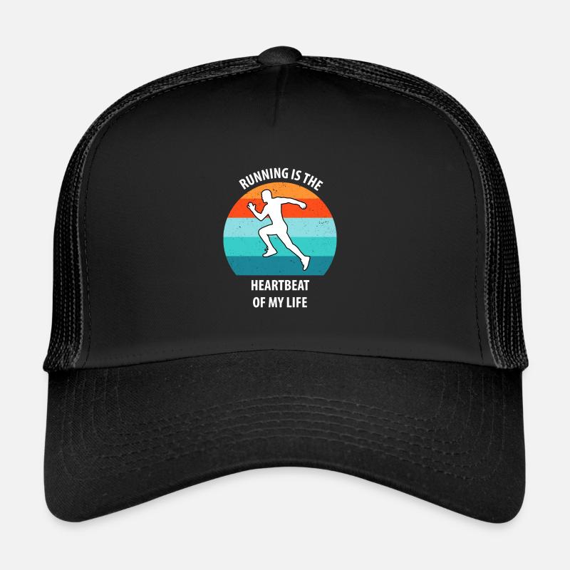 Joggen - Trucker Cap - Schwarz/Schwarz