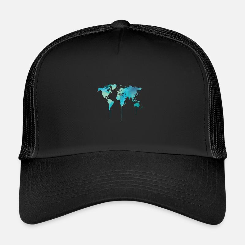Carte du monde Casquette trucker 