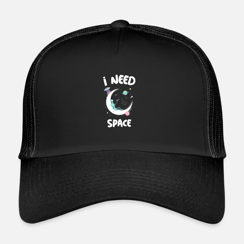 I NEED SPACE Alien on the moon Trucker Cap