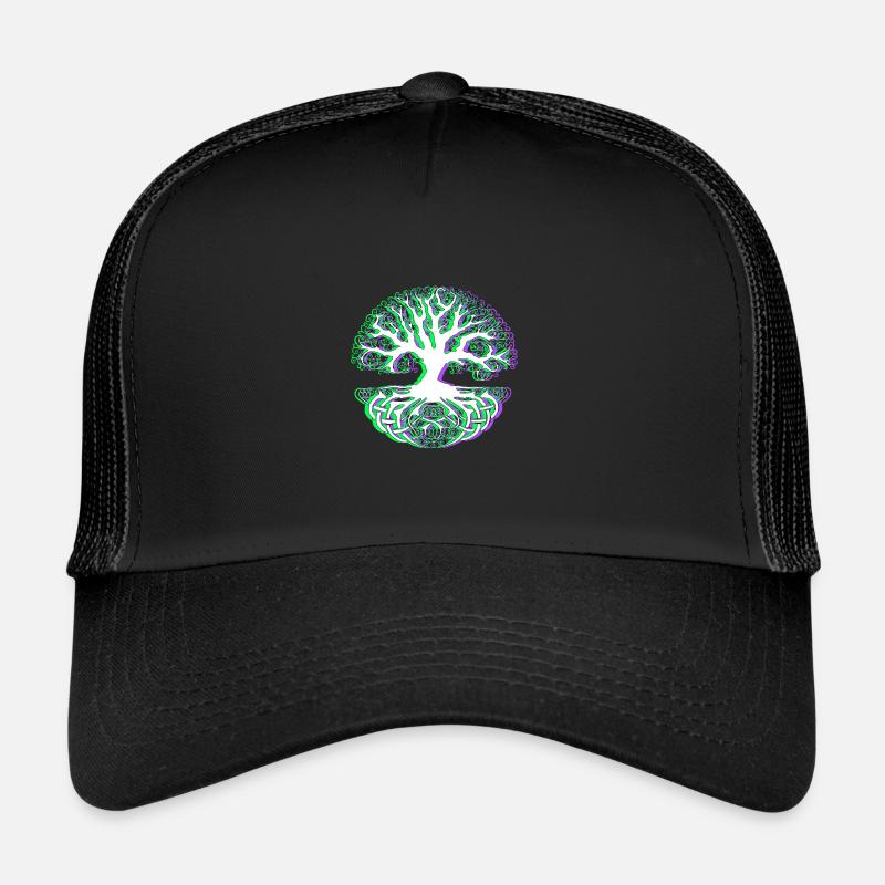 Keltische Knoten - Trucker Cap - Schwarz/Schwarz