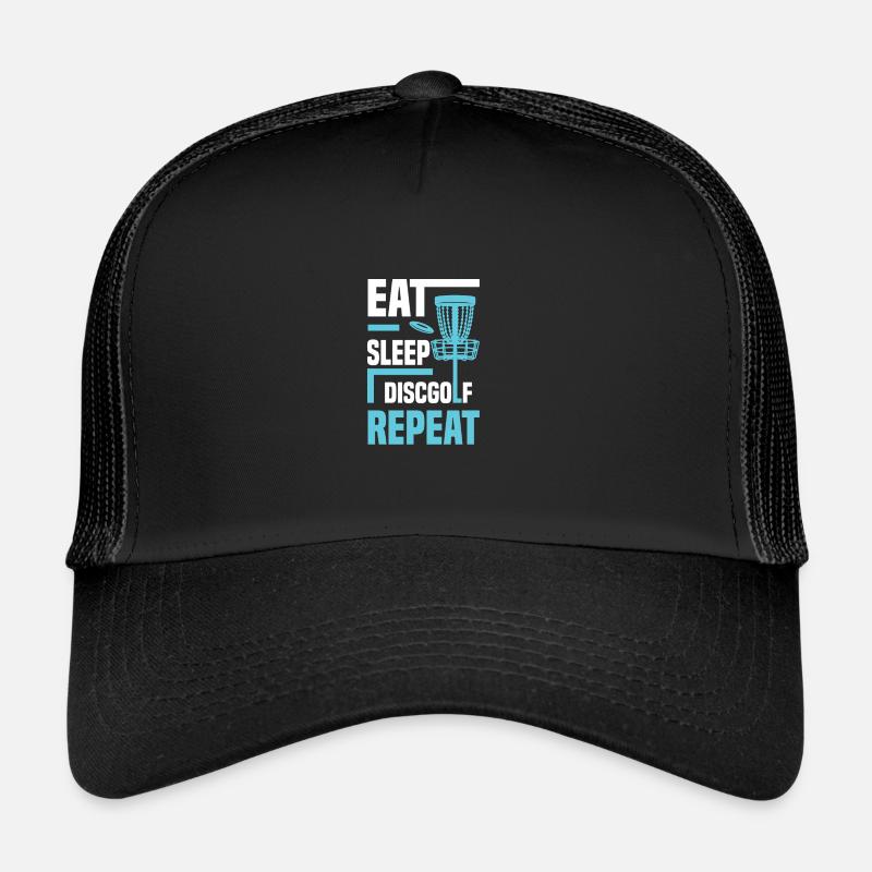 Eat Sleep Discgolf Repeat Discgolfen Trucker Cap