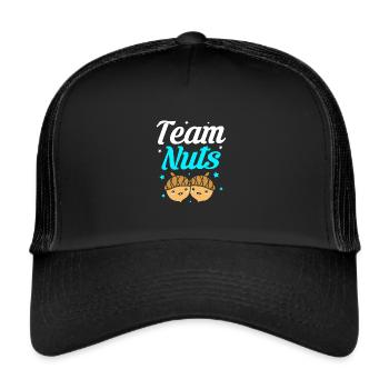 Gender Reveal Babyshower - Trucker Cap - Schwarz/Schwarz - Vorne