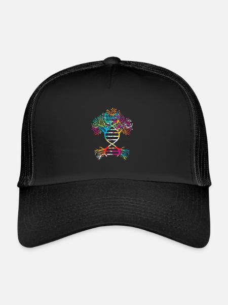 Family tree genealogy - Trucker Cap - black/black - Front