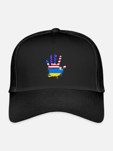 Ukraine - Trucker Cap - black/black - Front