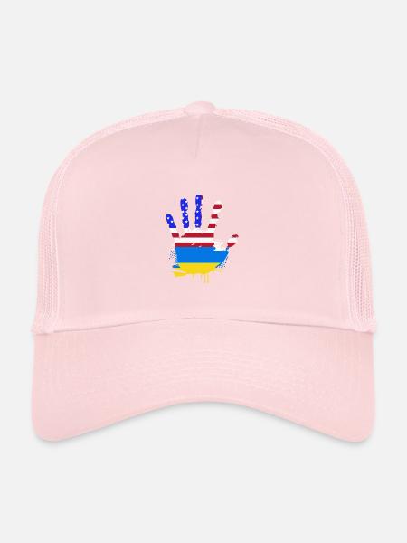 Ukraine - Trucker Cap - Hellrosa - Vorne