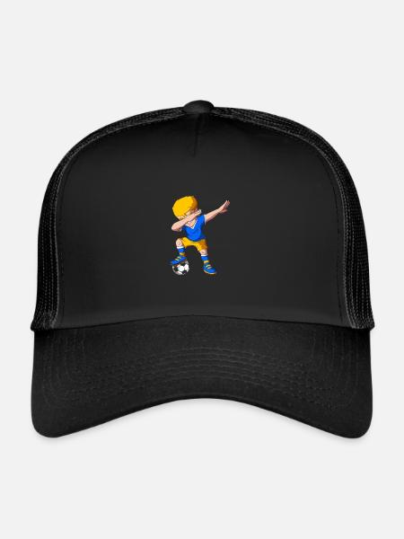 Football ukrainien - Casquette trucker  - noir/noir - Devant