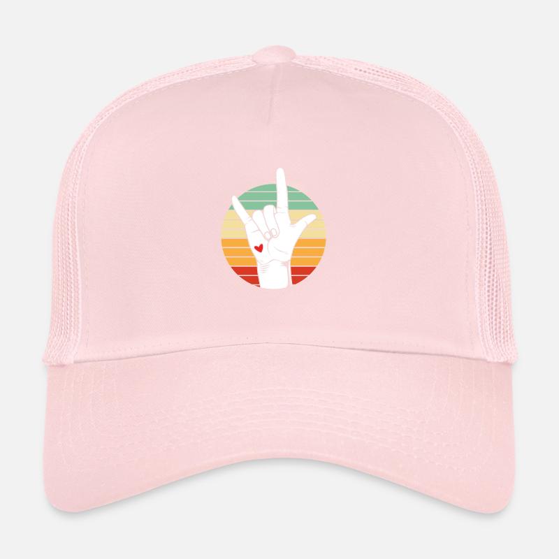 Gebärdensprache Gebärde ASL gehörlos Trucker Cap