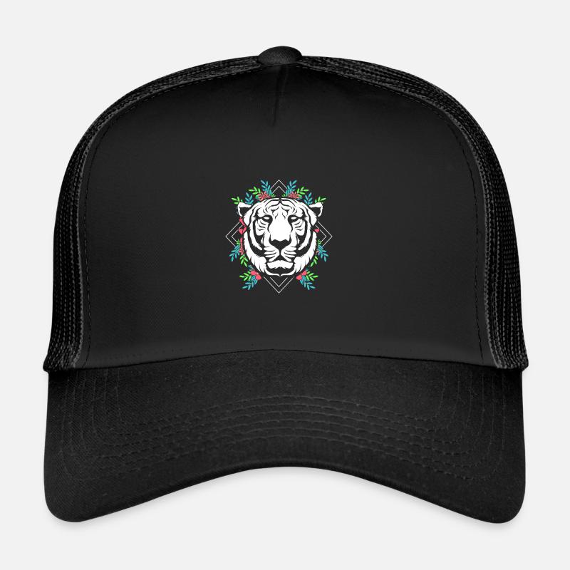 Weißer Tiger Trucker Cap