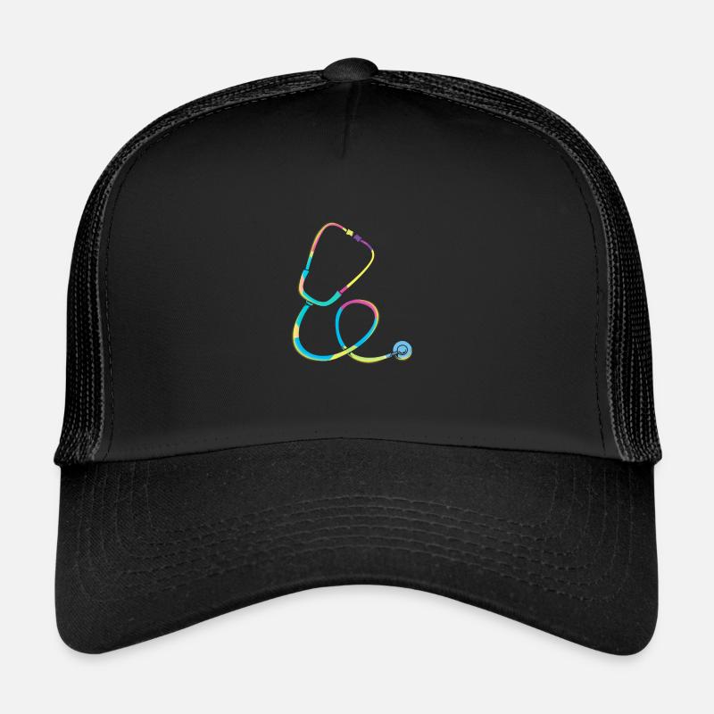 Krankenschwester Rente - Trucker Cap - Schwarz/Schwarz
