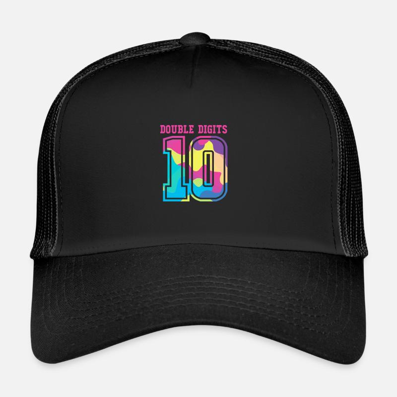 10e anniversaire Dix ans de naissance Date de naissance Date de naissance Casquette trucker 