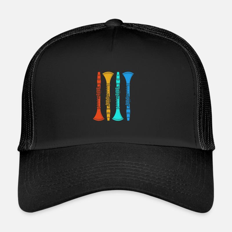 Klarinette - Trucker Cap - Schwarz/Schwarz