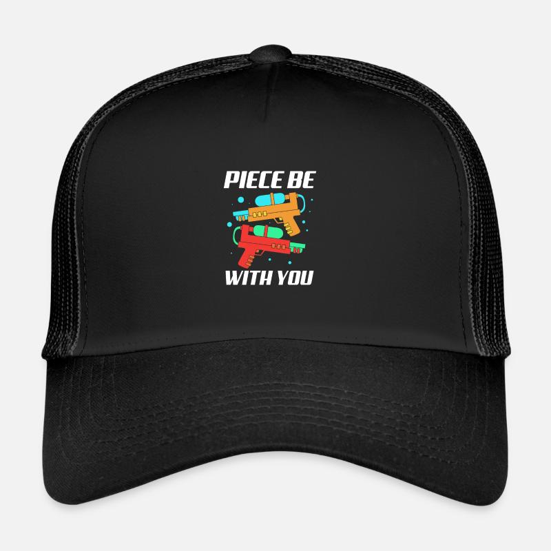 Wasserpistole - Trucker Cap - Schwarz/Schwarz