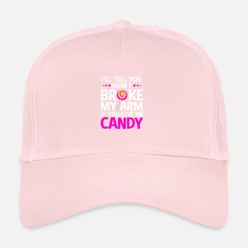 Broken Arm Bone Fracture Trucker Cap