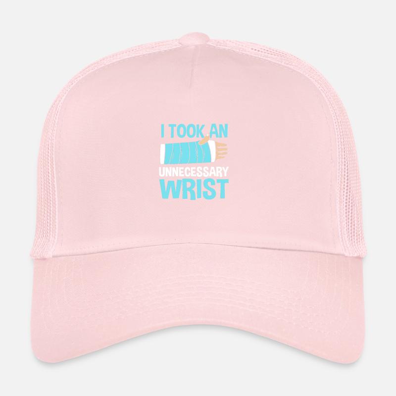 Broken Arm Bone Fracture Trucker Cap