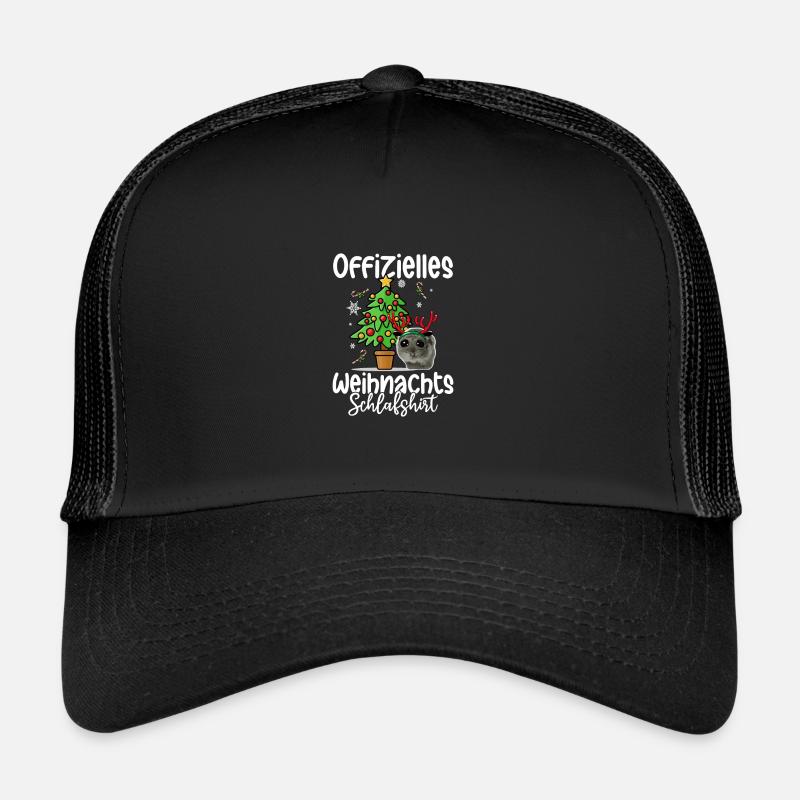 Weihnachts Hamster Schlafshirt Trucker Cap