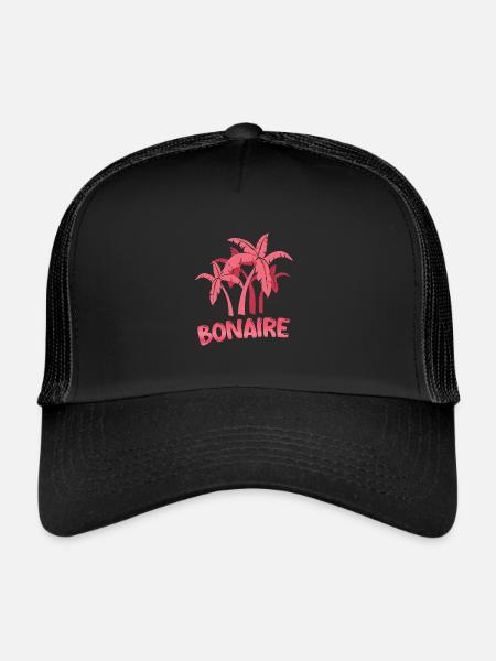 Cadeau pour Bonaire - Casquette trucker  - noir/noir - Devant