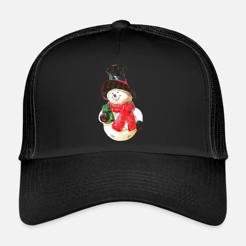 Snowman - Drawing Trucker Cap