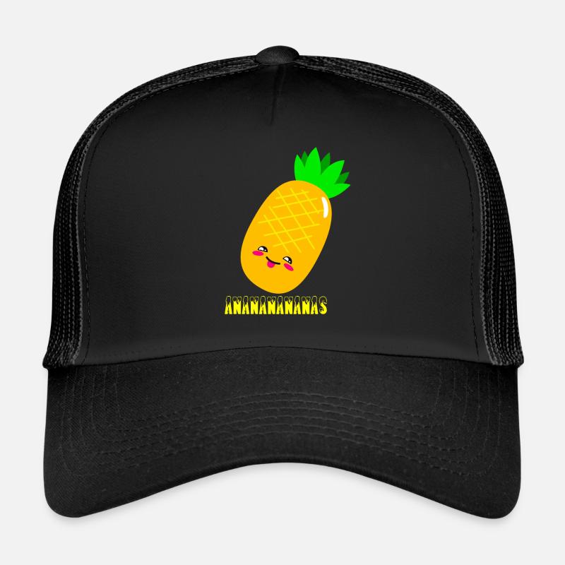Ananananananas - Trucker Cap - Schwarz/Schwarz
