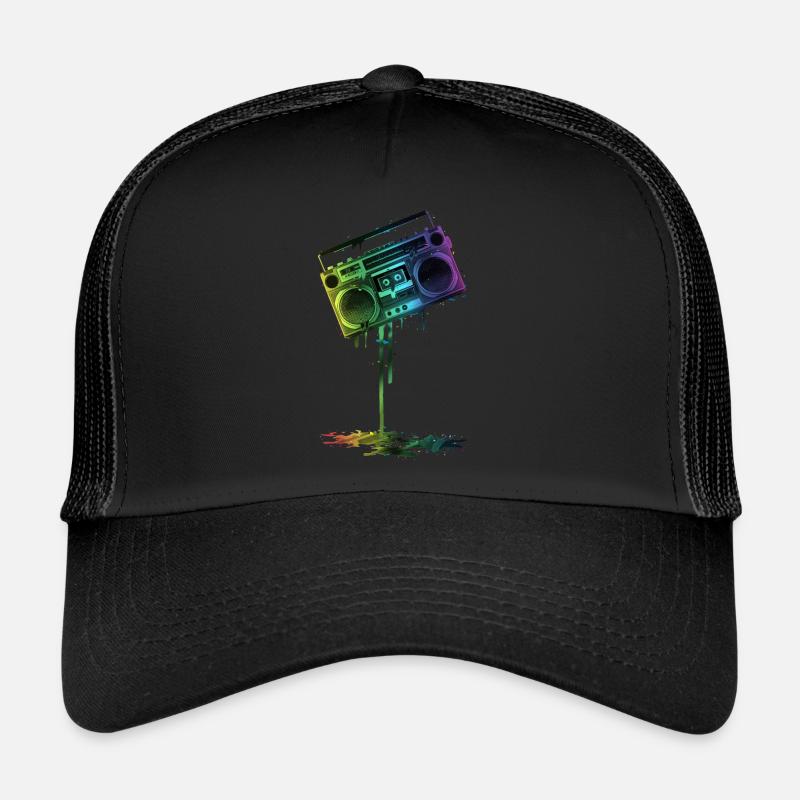 GUETTO BLASTER - Trucker Cap - black/black