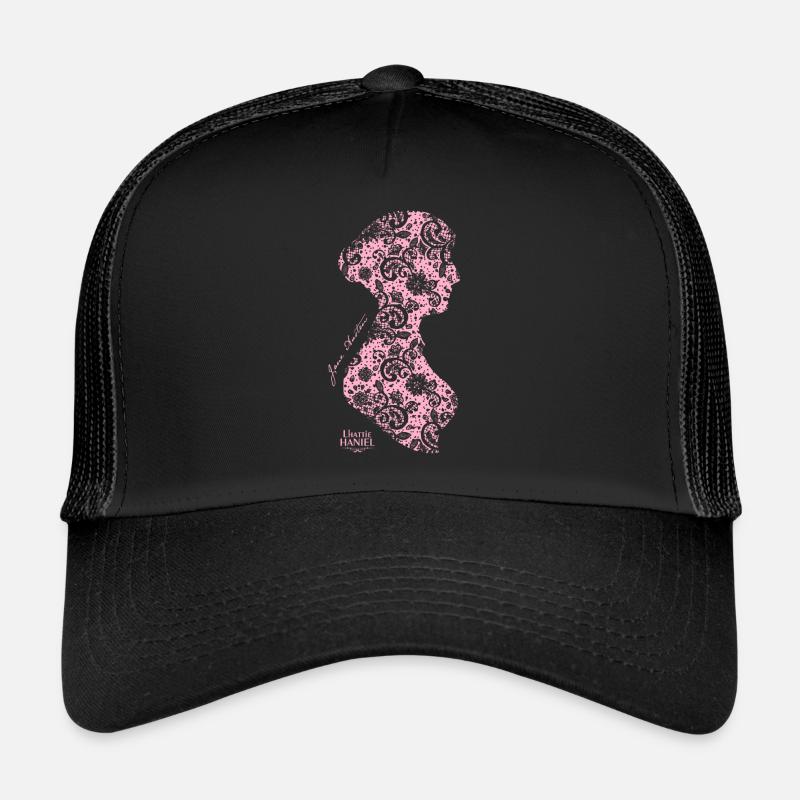 Silhouette Jane Austen dentelle Rose Casquette trucker 