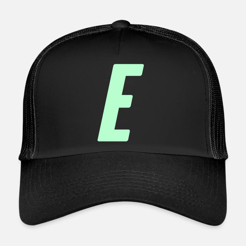 E - Trucker Cap - Schwarz/Schwarz