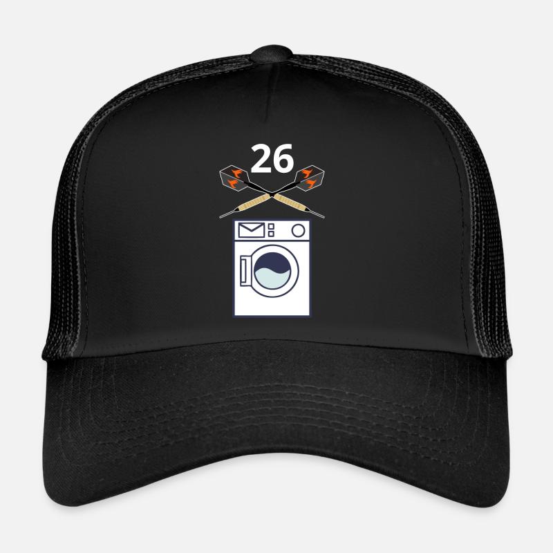 26 Washing machine darts - Trucker Cap - black/black