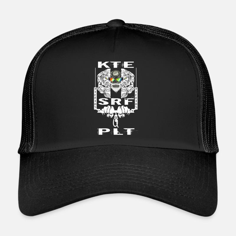 KITE SURF PILOT - Trucker Cap - Schwarz/Schwarz