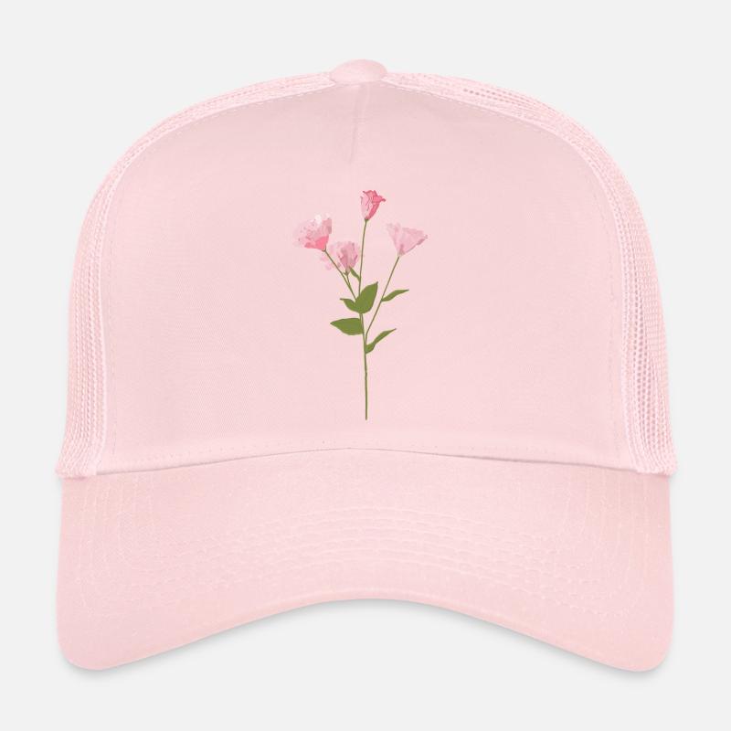Fleur rose Casquette trucker 