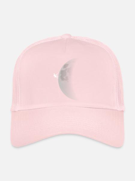 Der Mond ist eskalieren - Trucker Cap - Hellrosa - Vorne