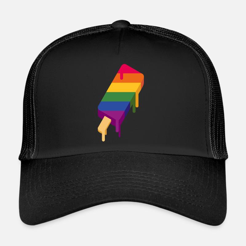 SLURP COLLECTION : LA GLACE DE STYLE - DRAPEAU ARC-EN-CIEL Casquette trucker 