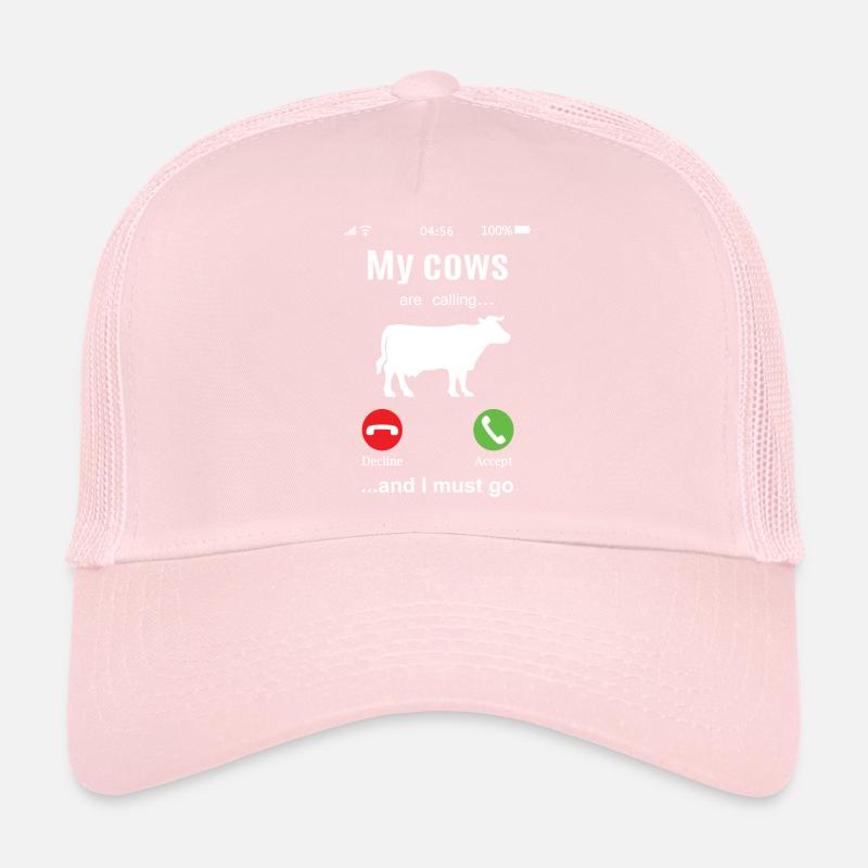 Cow cows funny farmer fun gift idea cowshed Trucker Cap