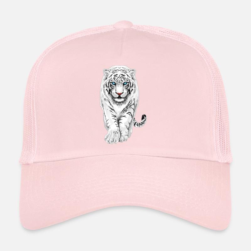 Tigre blanc Casquette trucker 