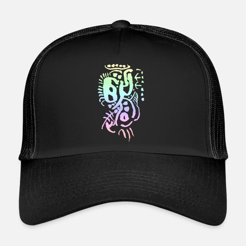 Ornament Farben - Trucker Cap - Schwarz/Schwarz