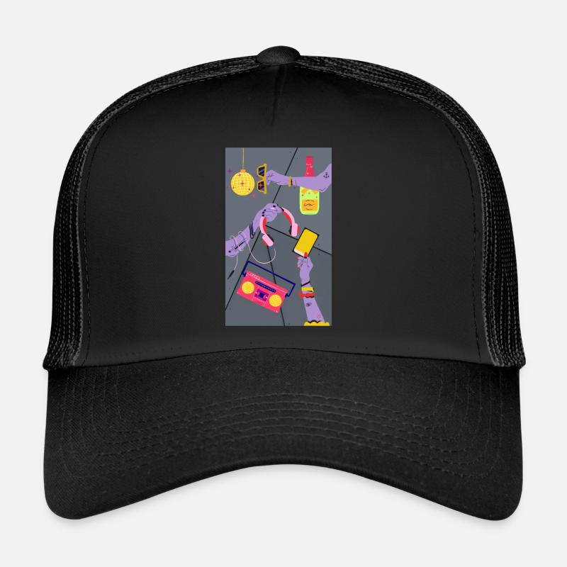Party - Trucker Cap - black/black