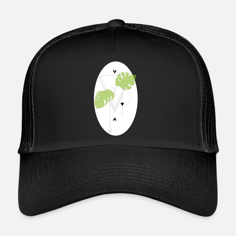 Monstera - Trucker Cap - black/black
