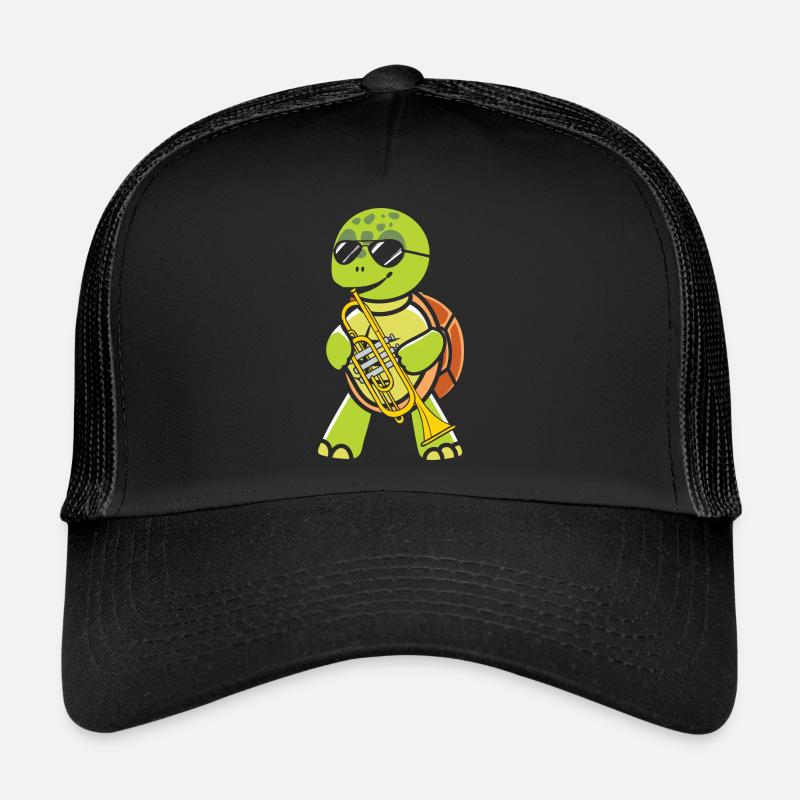Drôle de tortue de mer Tortue de mer Eau de mer Casquette trucker 