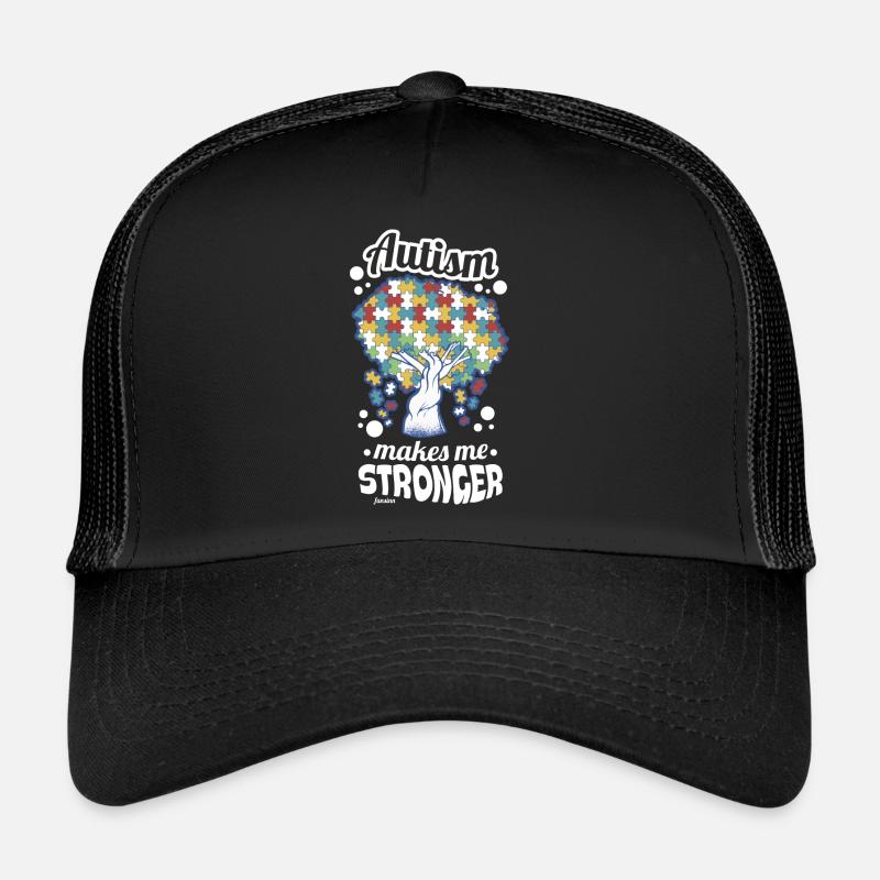 Autist Autismus Awareness Baum Puzzle Trucker Cap