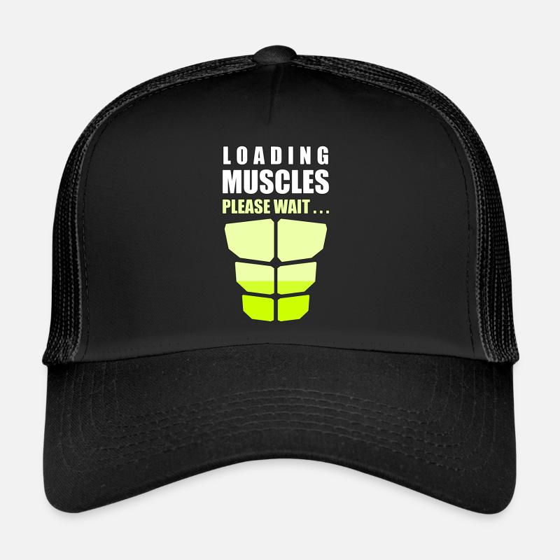 Belastung der Muskeln bitte warten Trucker Cap