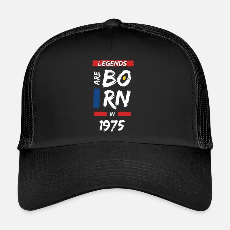 Legenden aus 1975 - Trucker Cap - Schwarz/Schwarz