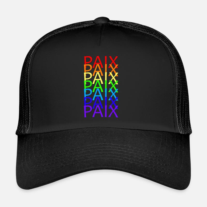 PAIX ARC EN CIEL - SUPERPOSITION Casquette trucker 
