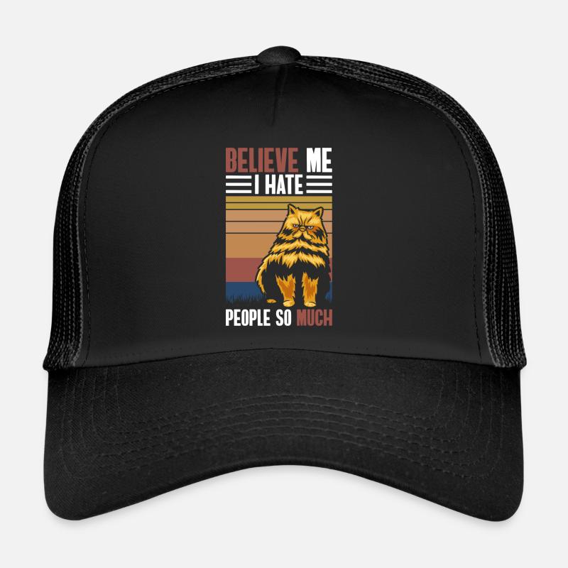 Hate Crowd Misanthrope Irony Trucker Cap