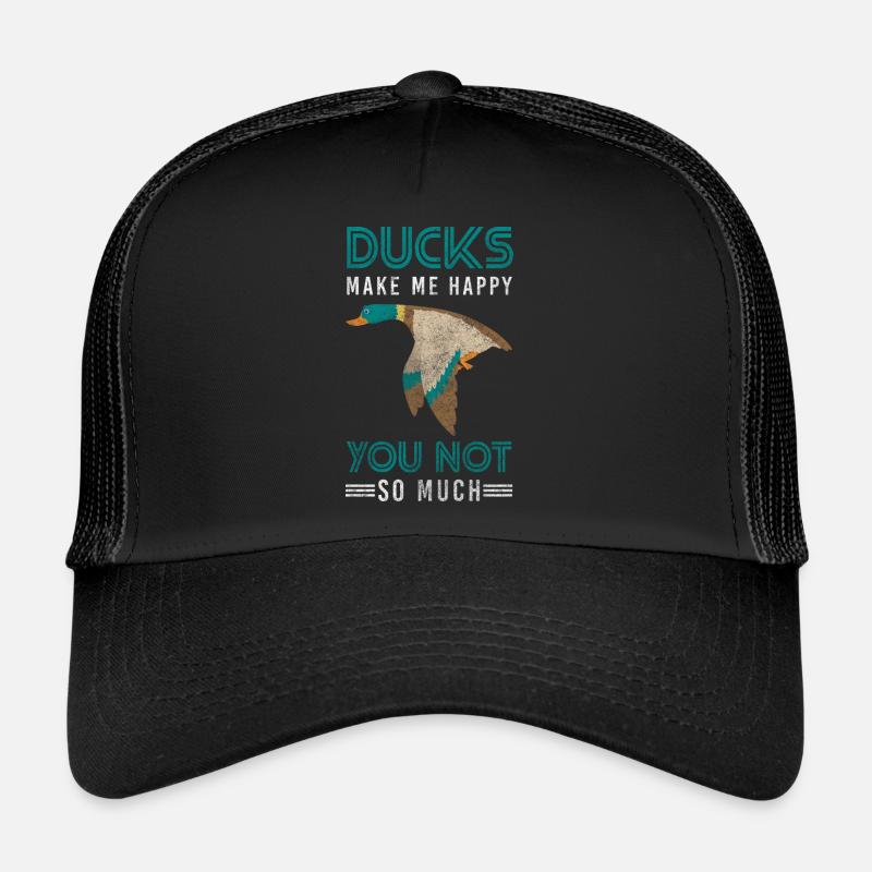 Duckling Rubber Duck Beak Bathing Trucker Cap