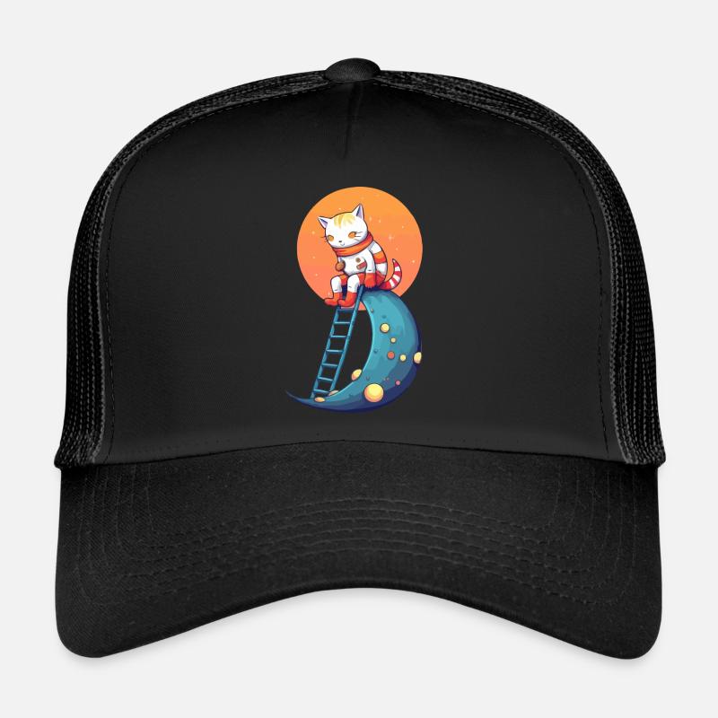 Ikk le chat sur la lune Casquette trucker 