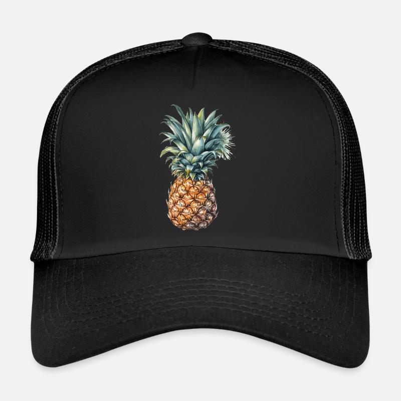 Ananas - Casquette trucker  - noir/noir