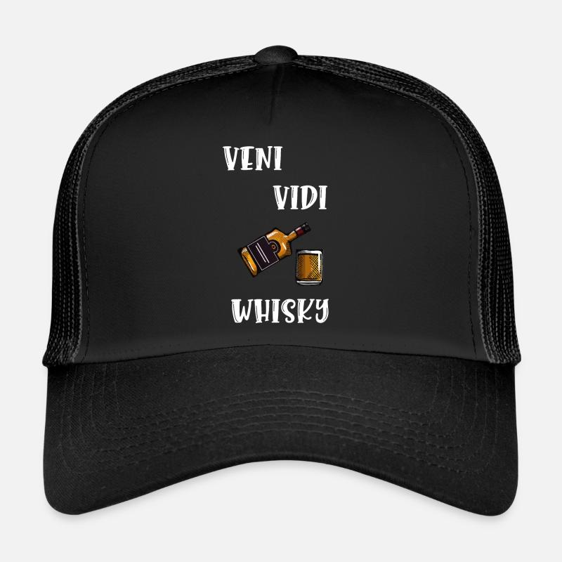 veni vidi whisky Casquette trucker 