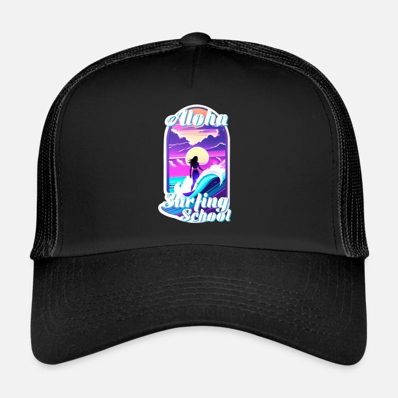 Aloha Surfschule - Retro Vintage Trucker Cap