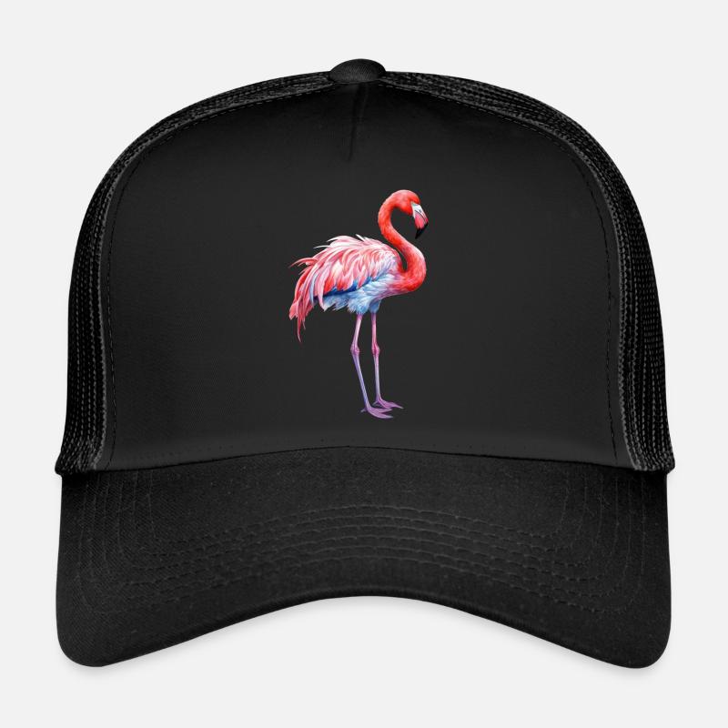 flamant rose, été, vacances, plage, mer Casquette trucker 