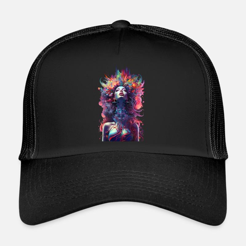 PSYNECK - Trucker Cap - Schwarz/Schwarz